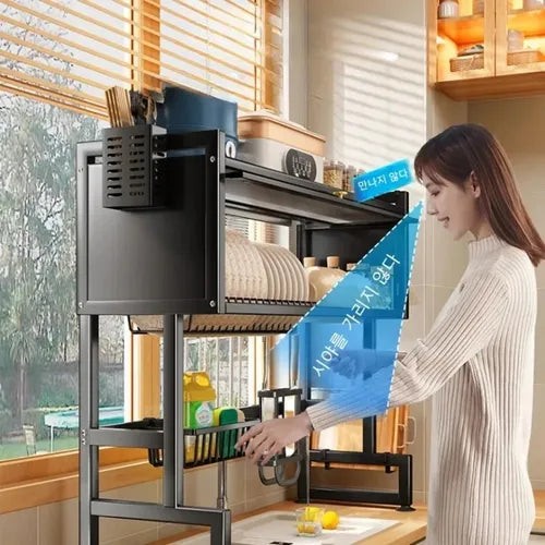 Escurridor de Platos con Tapa-  la solución perfecta para mantener tu fregadero ordenado