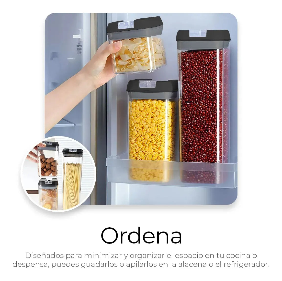 Set de Dispensadores Herméticos de 7 Piezas – Conserva y Organiza con Estilo
