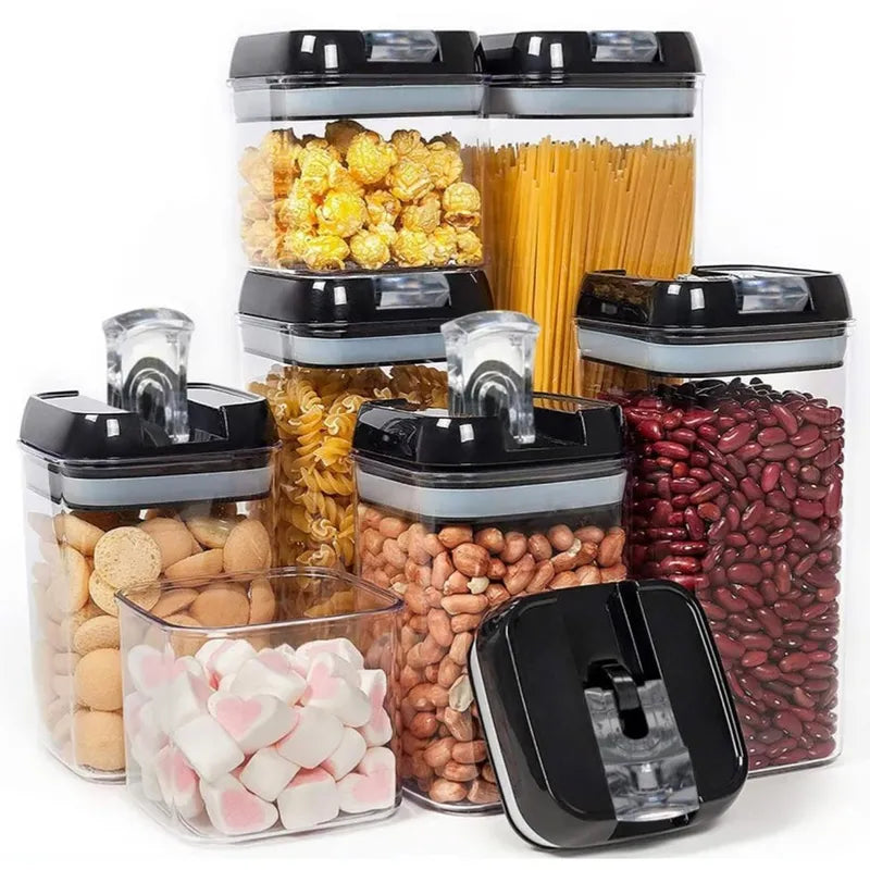 Set de Dispensadores Herméticos de 7 Piezas – Conserva y Organiza con Estilo